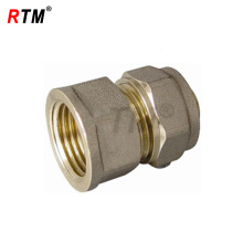 brass female nipple compression fitting for pex-al-pex pipe